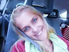 Amateur Girl Sasha Having Fun In Car